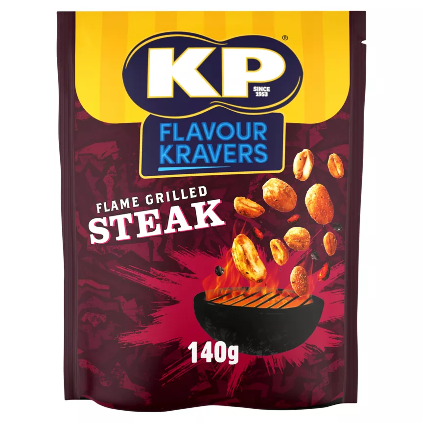 KP Flavour Kravers Flame Grilled Steak Peanuts