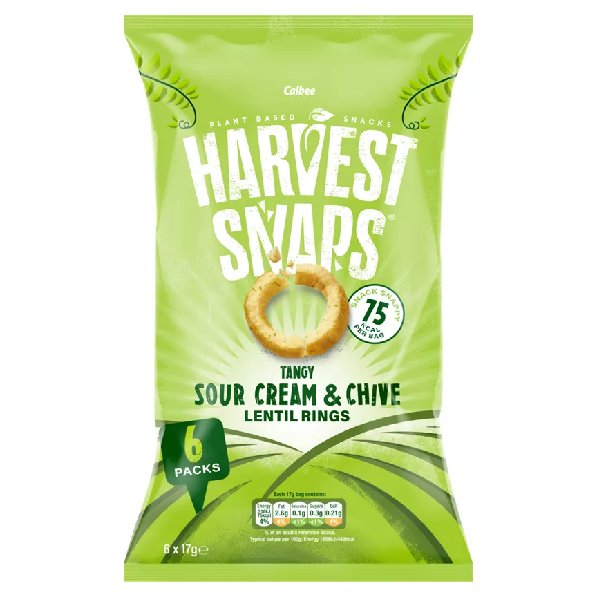 Harvest Snaps Sour Cream & Chive Crunchy Lentil Rings