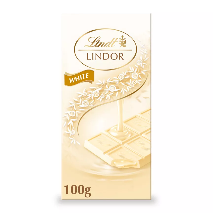 Lindt Lindor White Chocolate Bar 100g