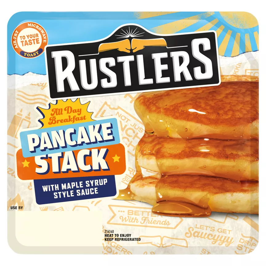 Rustlers All Day Breakfast Pancake Stack