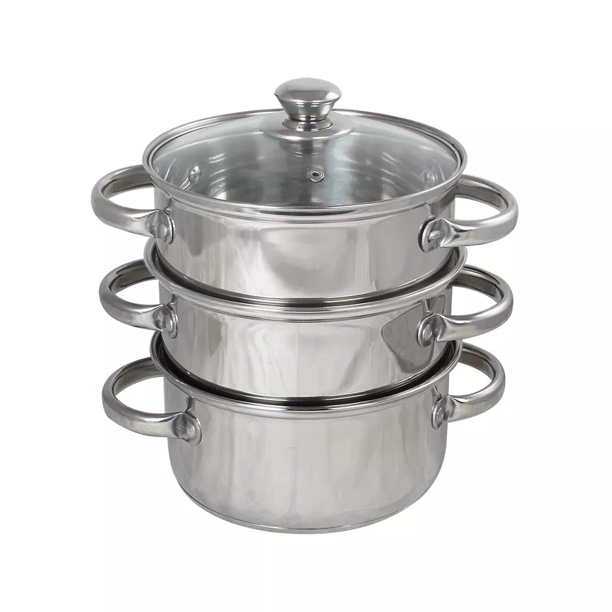 George Home Stainless Steel 3 Tier Steamer