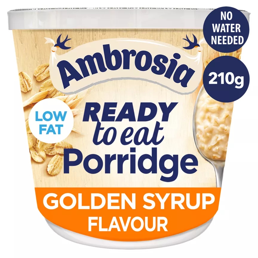 Ambrosia Ready to Eat Porridge Golden Syrup Flavour 210g