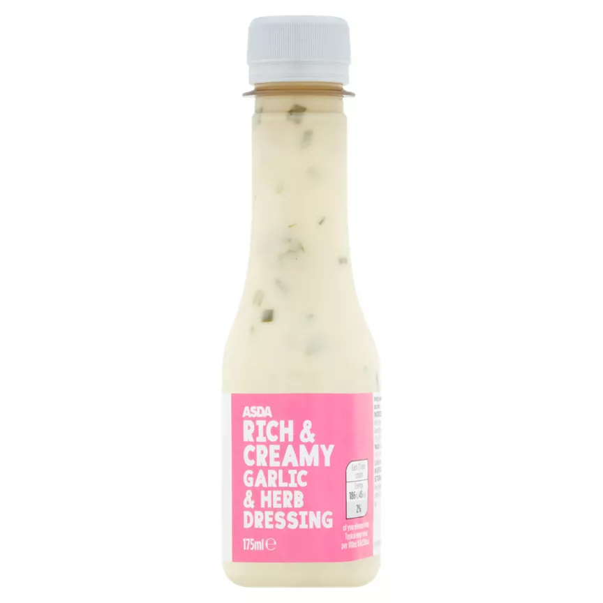 ASDA Rich & Creamy Garlic & Herb Dressing 175ml