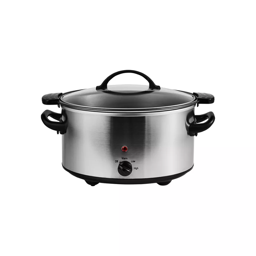 George Home Stainless Steel Manual 5L Slow Cooker