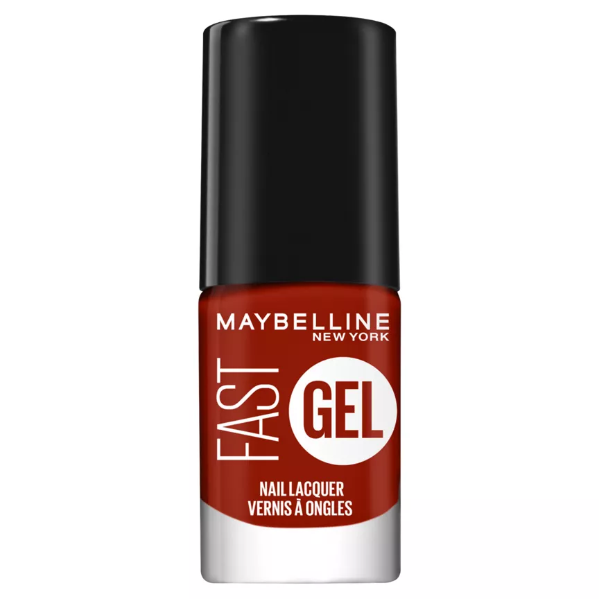 Maybelline Fast Gel Nail Lacquer Red Punch 11 Long-Lasting Nail Polish 7ml