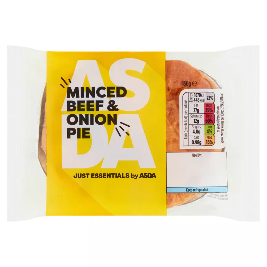 JUST ESSENTIALS by ASDA Minced Beef & Onion Pie 150g
