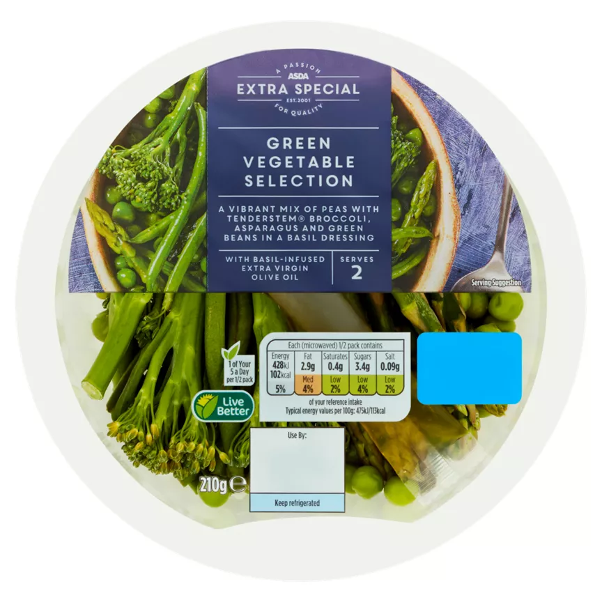 ASDA Extra Special Green Vegetable Selection 210g