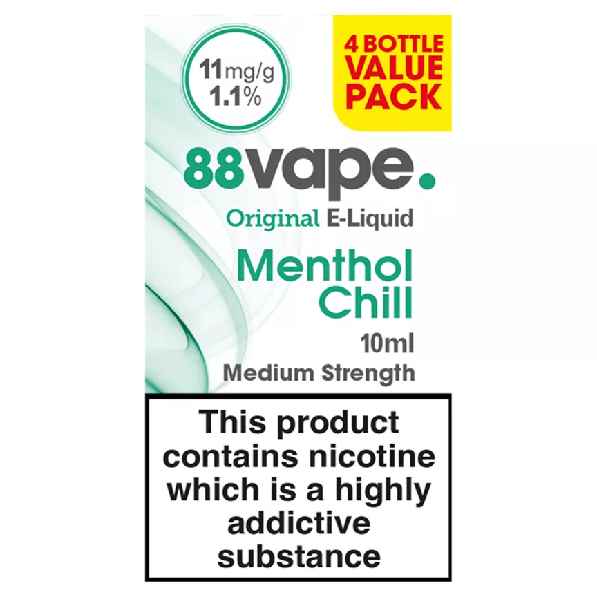 88Vape Original E-Liquid Menthol Chill 10ml