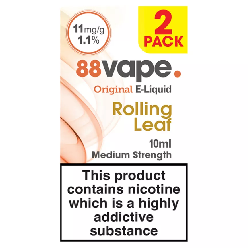 88Vape Original E-Liquid Rolling Leaf 10ml