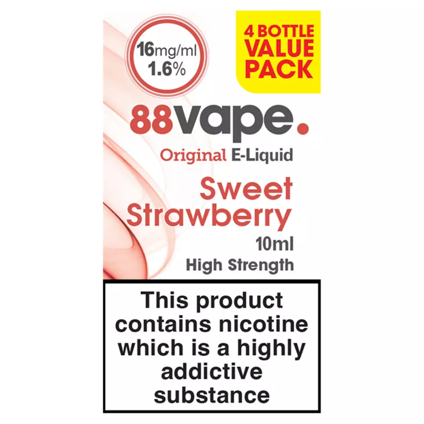 88Vape Original E-Liquid Sweet Strawberry 10ml