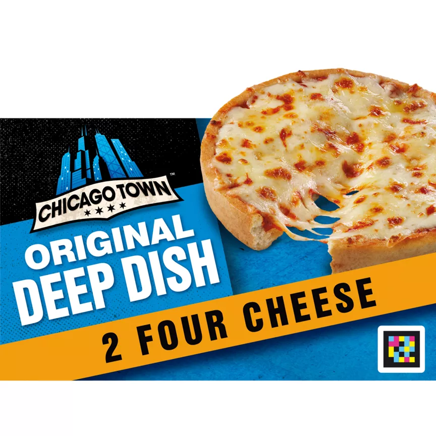 Chicago Town Fully Loaded Deep Dish 2 Four Cheese Pizzas 2 x 148g (296g)