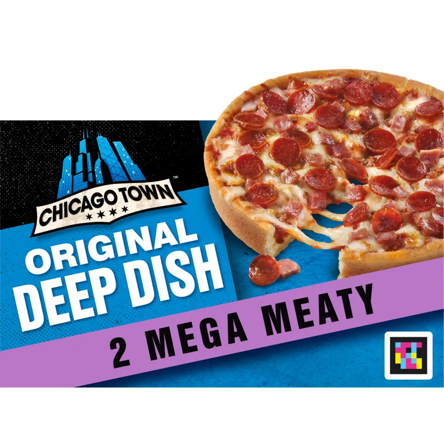 Chicago Town Fully Loaded Deep Dish Mega Meaty Pizzas 2 x 157g (314g)