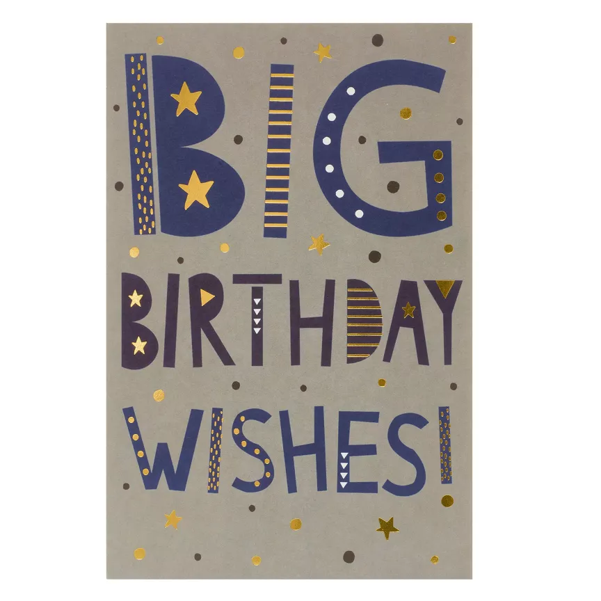 George Home Big Birthday Wishes Birthday Card