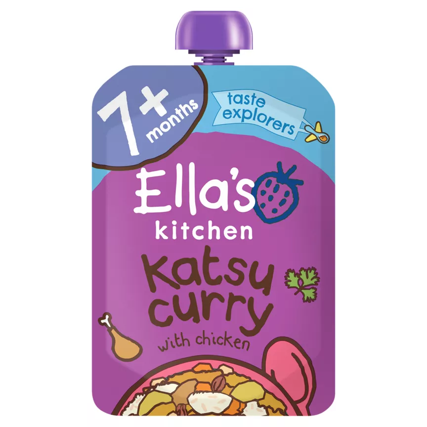 Ella's Kitchen Organic Katsu Curry Baby Food Pouch 7+ Months
