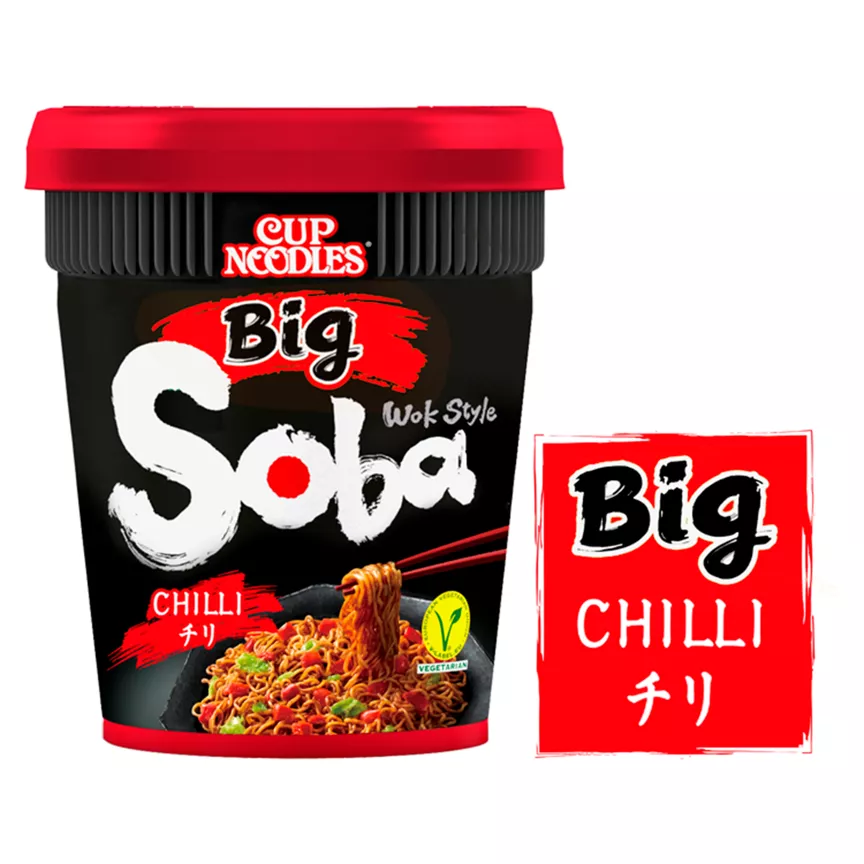 Nissin Cup Noodles Big Chilli Wok Style Soba - Image 1