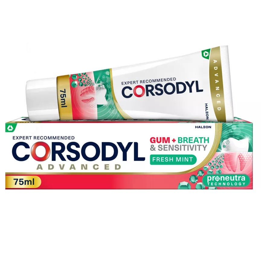 Corsodyl Gum+ Breath & Sensitivity Toothpaste