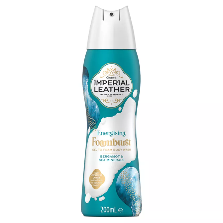 Imperial Leather Energising Foamburst Gel to Foam Body Wash Bergamot & Sea Minerals