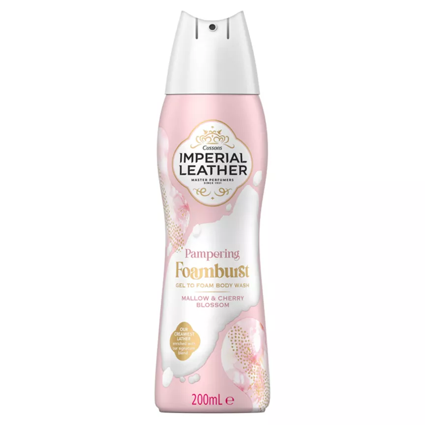 Imperial Leather Pampering Foamburst Gel to Foam Body Wash Mallow & Cherry Blossom