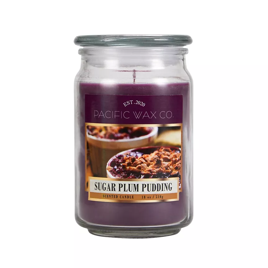 Pacific Wax Co Pacific Wax Co Sugar Plum Pudding Jar Candle