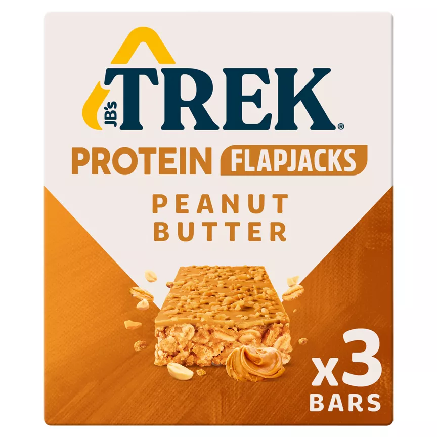 Trek Protein Flapjacks Peanut Butter 3x
