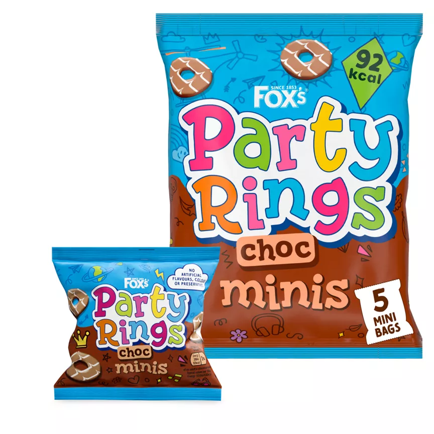 Fox's Party Rings Choc Minis 5 x 21g