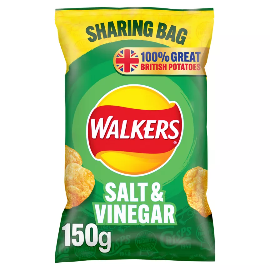 Walkers Salt & Vinegar Sharing Crisps - Image 1