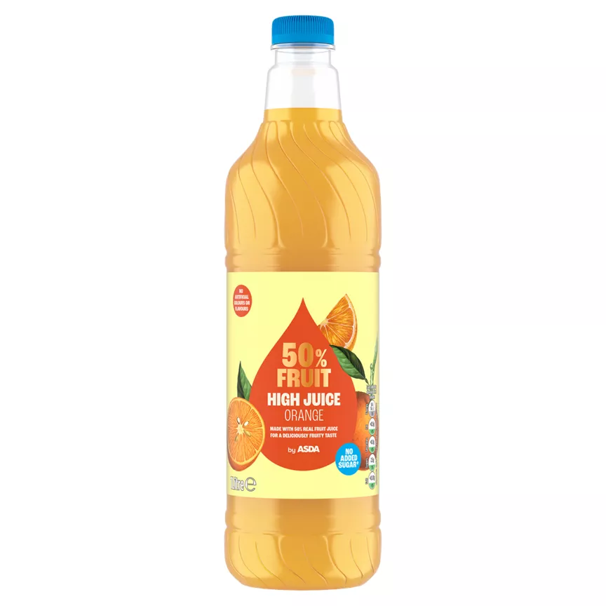 ASDA 50% Fruit High Juice Orange 1Litre