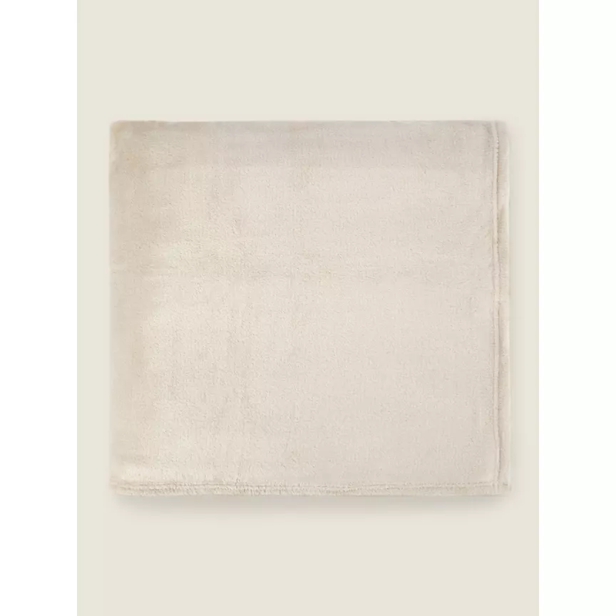 George Home Natural Plain Blanket