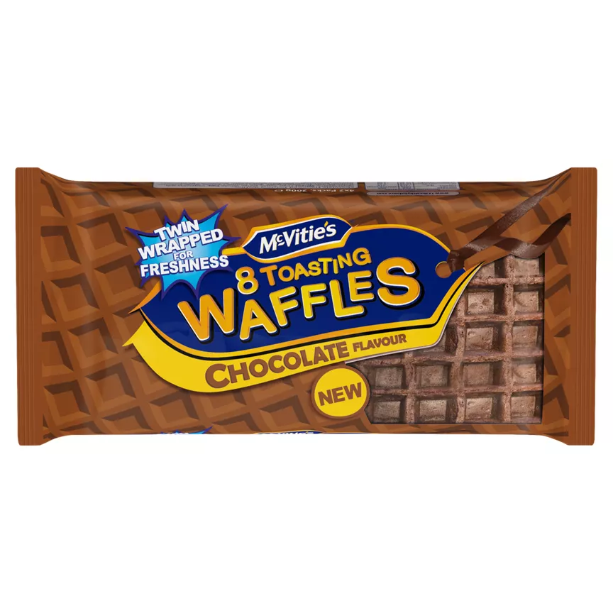 McVitie's Toasting Waffles Chocolate Flavour 8 Pack