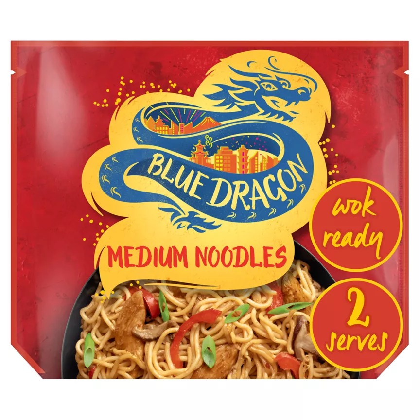 Blue Dragon Medium Noodles Wok Ready
