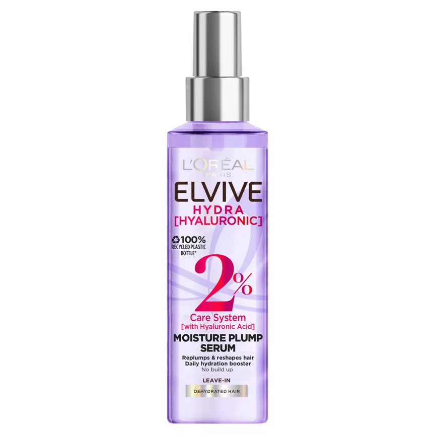 L'Oreal Elvive Hydra Hyaluronic 2% Hair Serum with Hyaluronic Acid for Dry Hair
