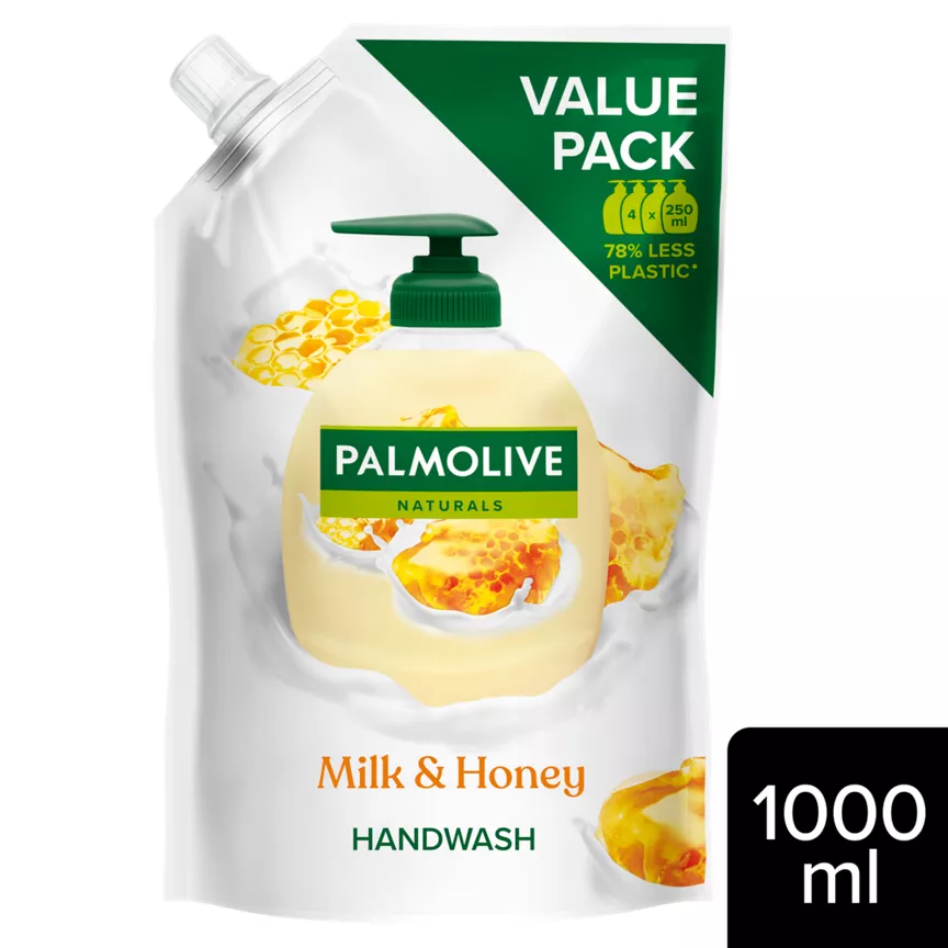 Palmolive Naturals Milk & Honey Handwash Soap Refill 1L