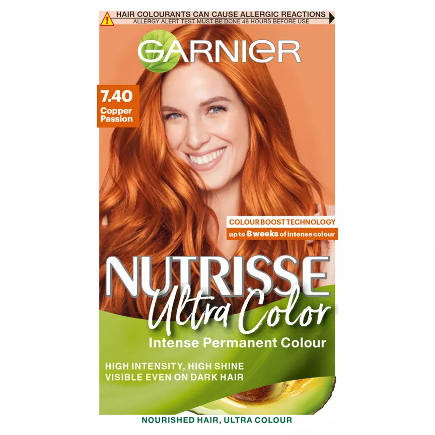 Garnier Nutrisse Ultra Color 7.40 Copper Passion Permanent Hair Dye