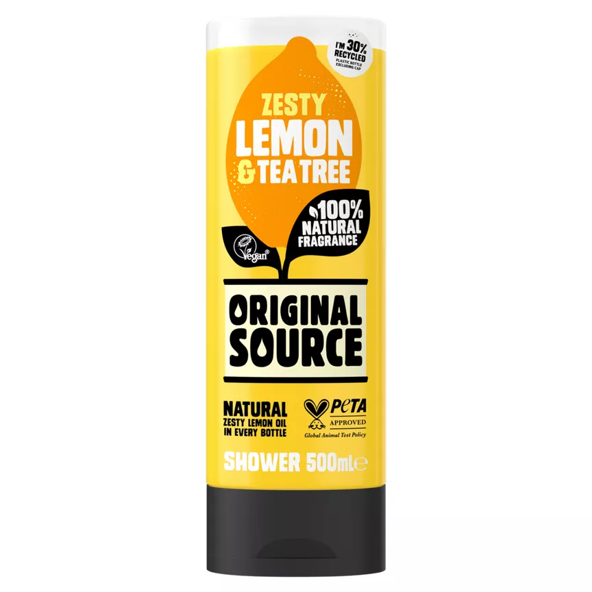 Original Source Lemon & Tea Tree Vegan Shower Gel - Image 1