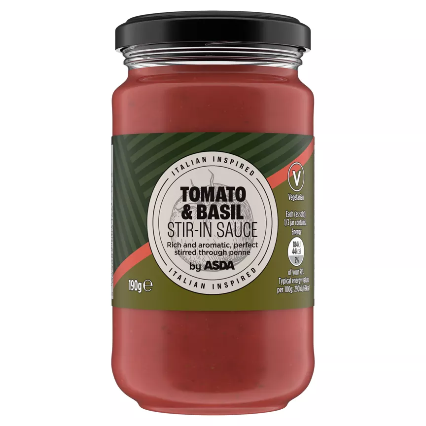 ASDA Tomato & Basil Stir-In Sauce 190g