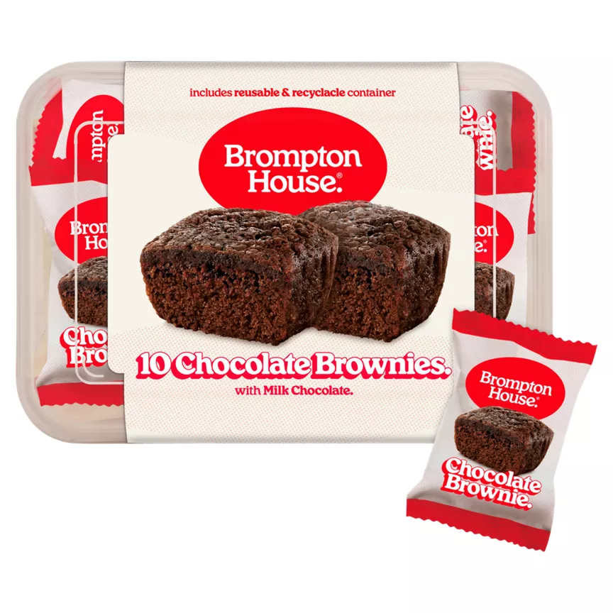 Brompton House Chocolate Brownies 10 x 25g