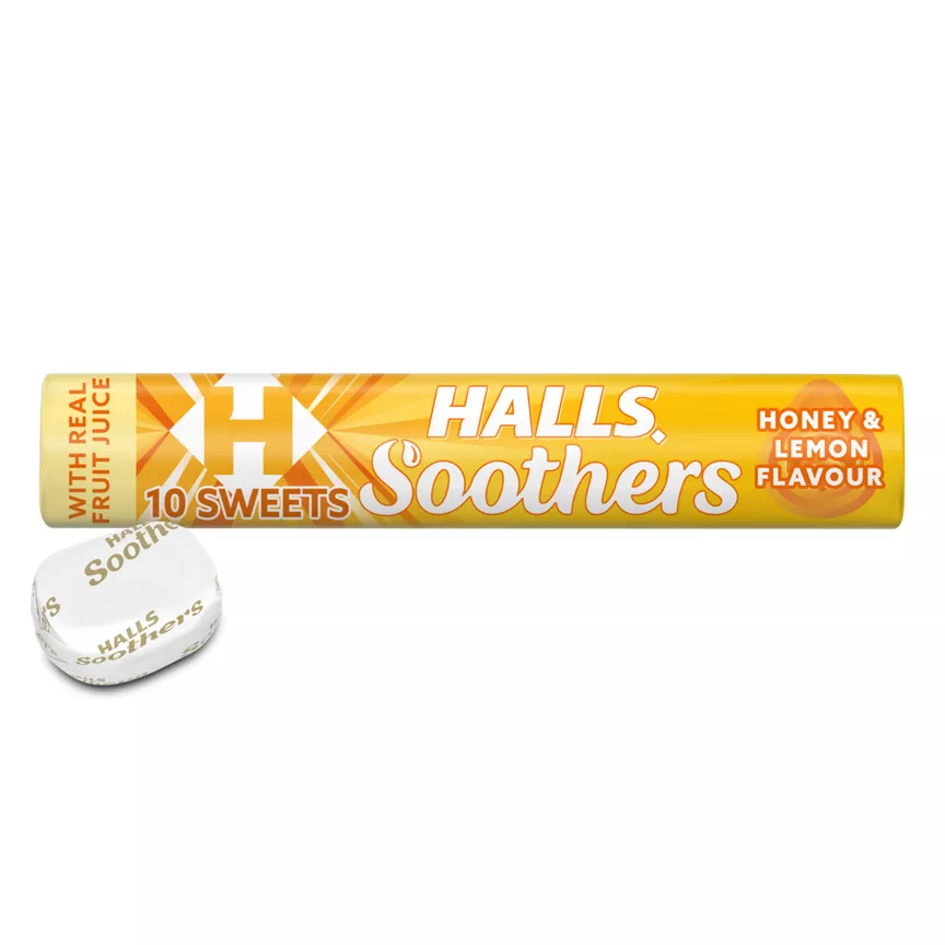 Halls Soothers Honey & Lemon Lozenges