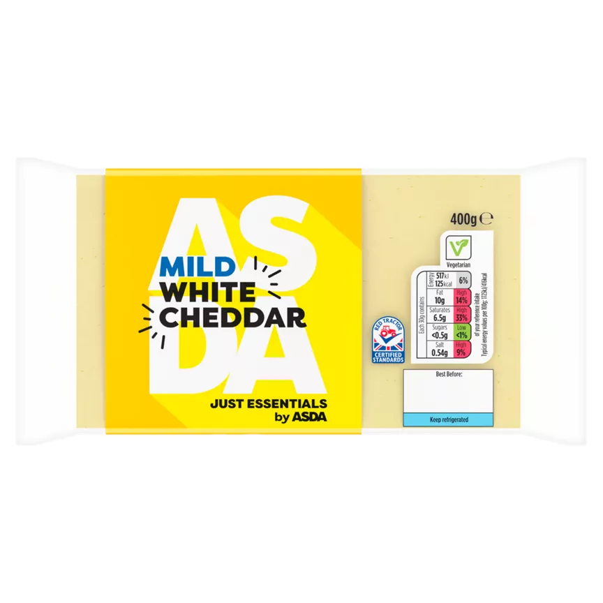 JUST ESSENTIALS by ASDA Mild White Cheddar Cheese