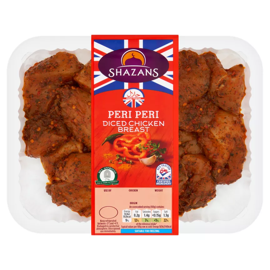 Shazans Peri Peri Diced Chicken Breast