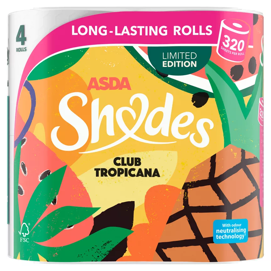 ASDA Shades Limited Edition 4 Club Tropicana Rolls