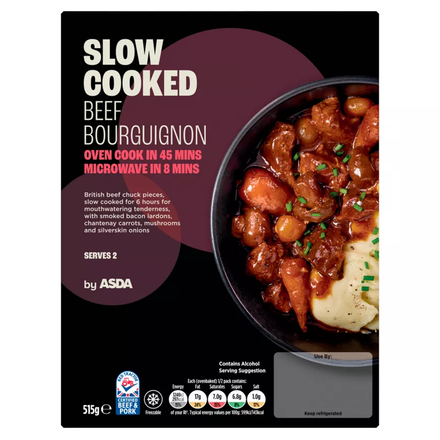 ASDA Creamy Beef Bourguignon Slow Cooked