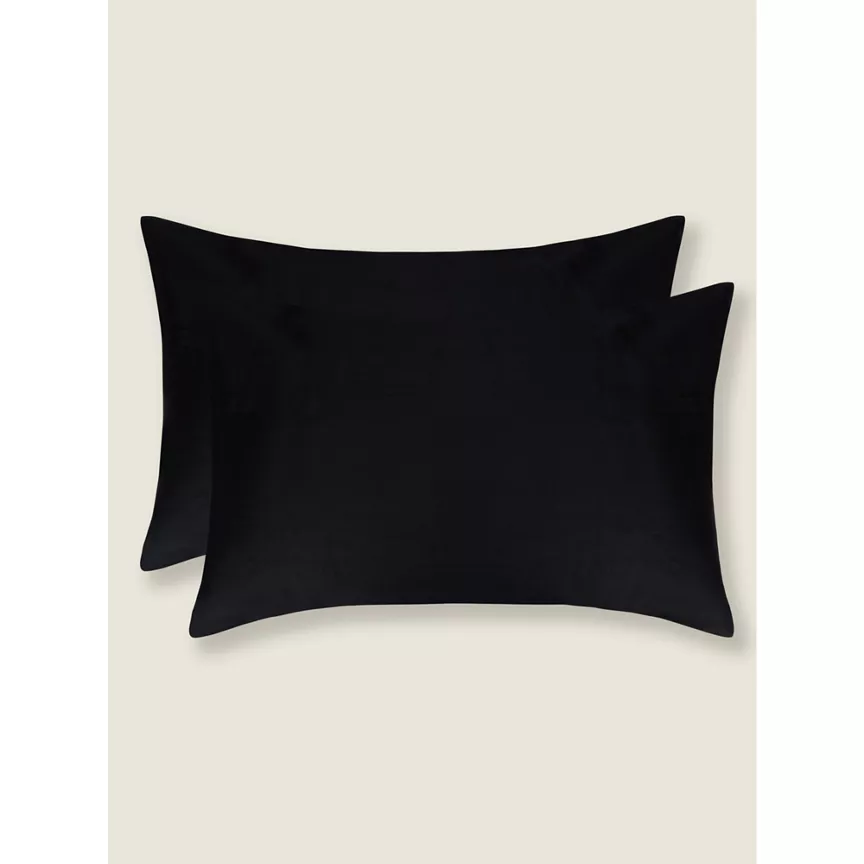 George Home Sateen 100% Cotton 210 Thread Pillowcase Pair
