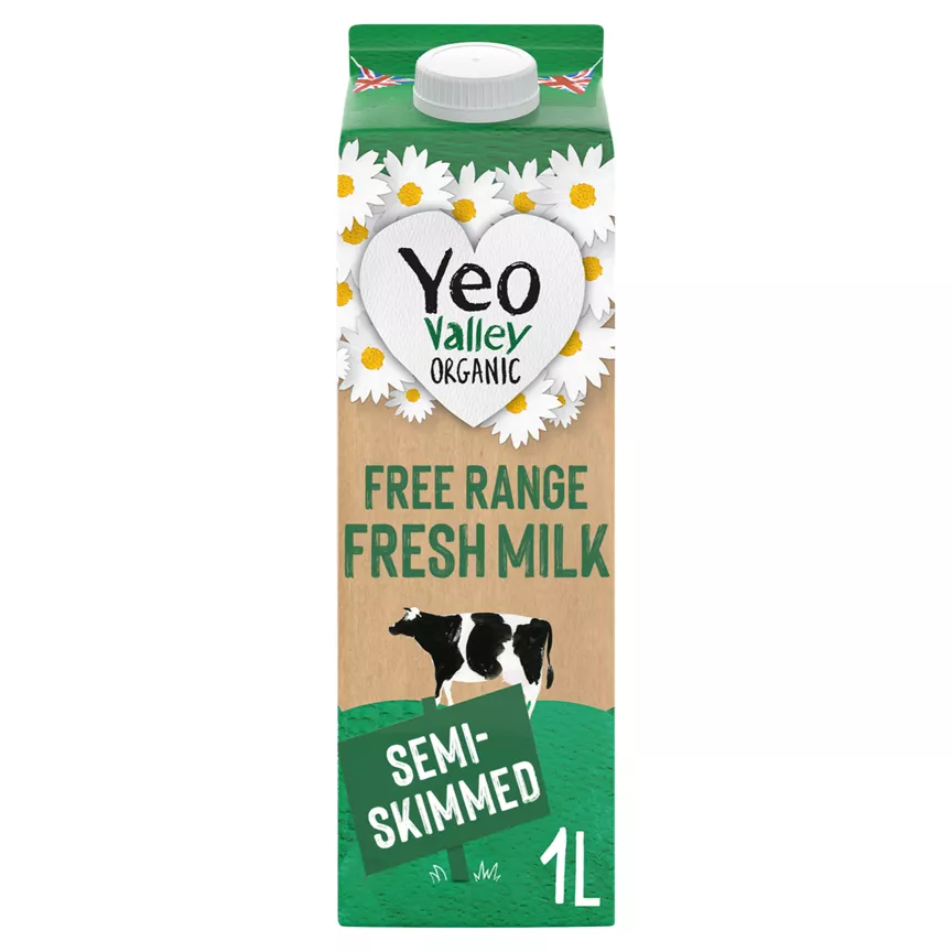 Yeo Valley Organic Fresh Semi Skimmed Milk