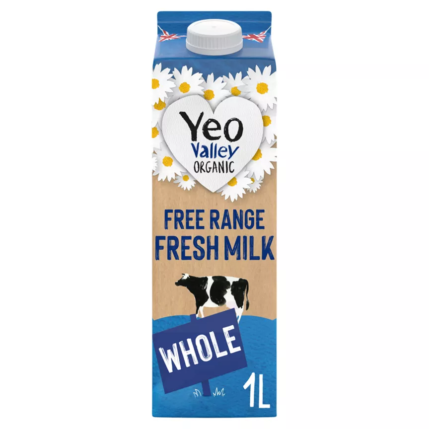 Yeo Valley Organic Free Range Fresh Whole Milk