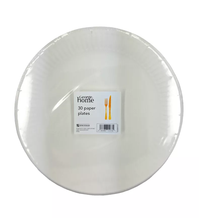 George Home White Value Paper Plates