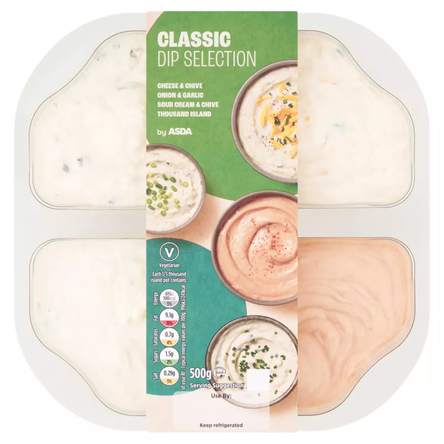 ASDA Classic Dip Selection 500g