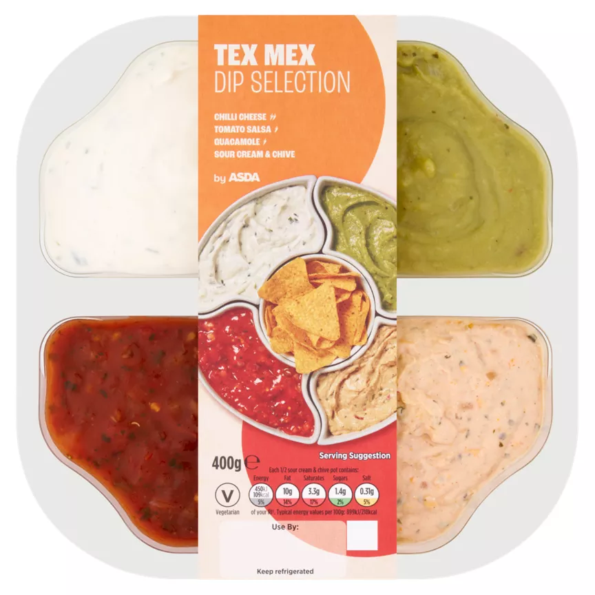 ASDA Tex Mex Dip Selection 400g