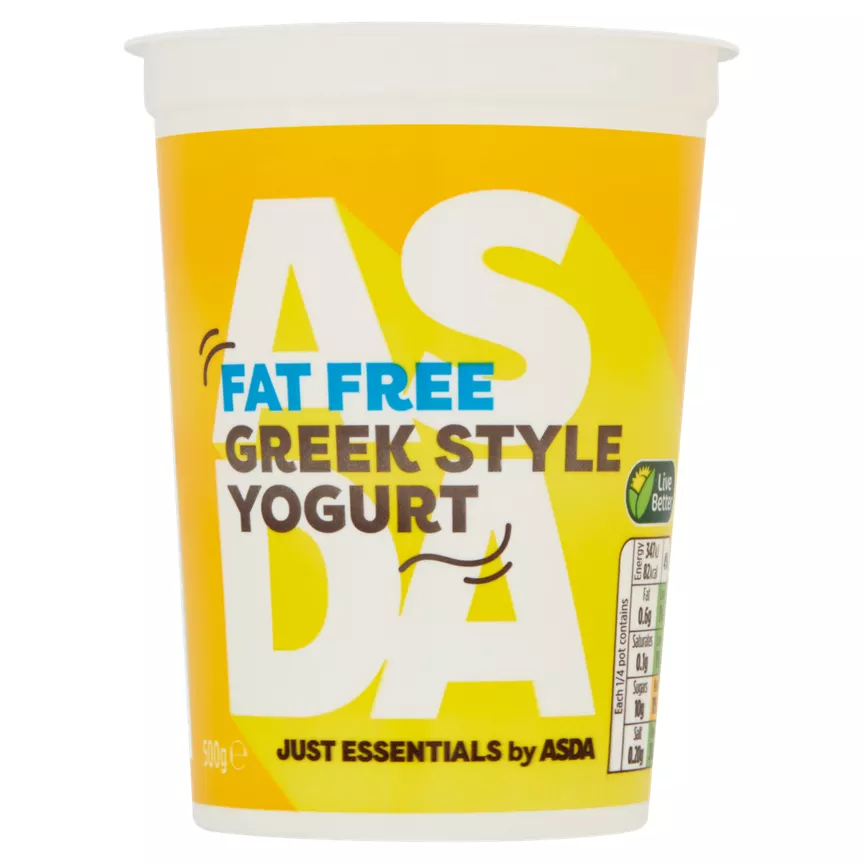 JUST ESSENTIALS by ASDA Fat Free Greek Style Yogurt 500g