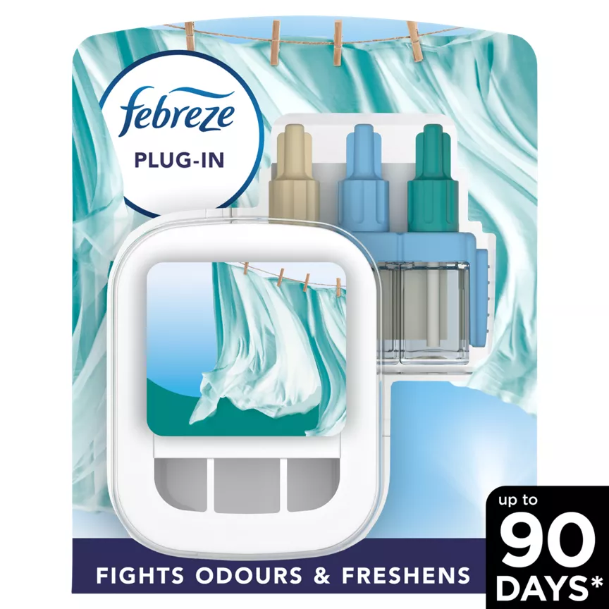 Febreze 3Volution Smart Programming Air Freshener Plug-In Starter Kit Fresh Linen 20ML