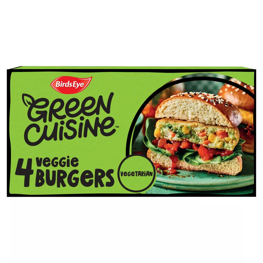 Birds Eye 4 Veggie Quarter Pounders 454g